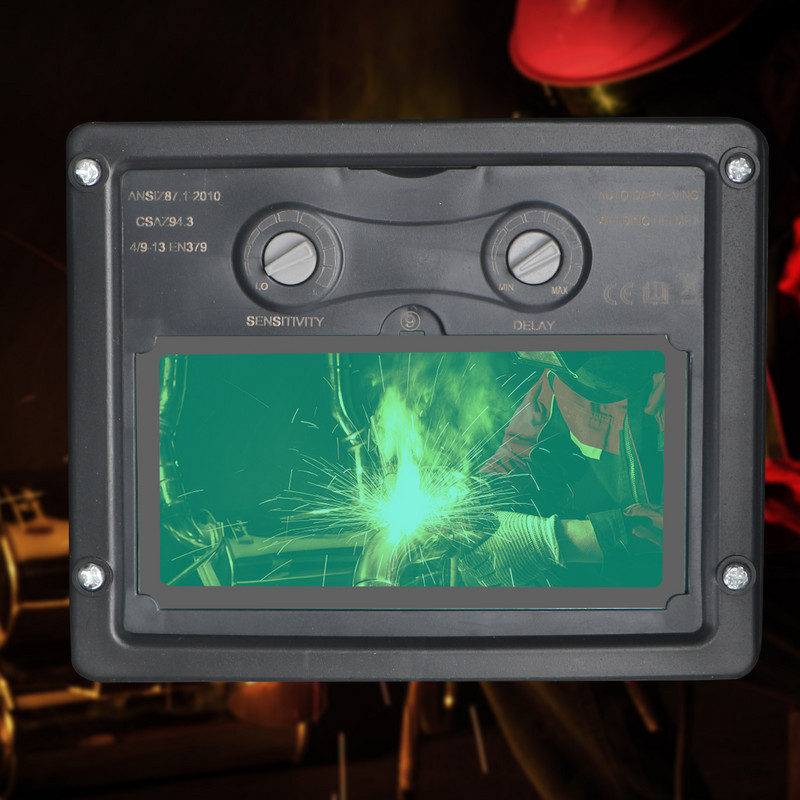 For Arc Weld Grind Cut Solar Power Welder Mask Auto Darkening Welder Mask True Color Lens Metināšanas ķivere Liels skats