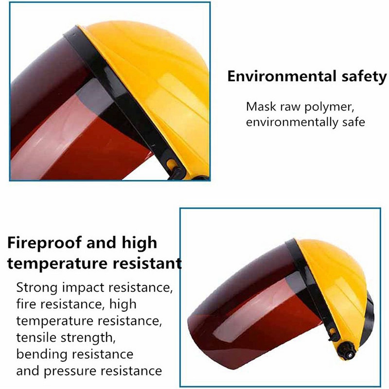 Műanyag hordozható átlátszó védő hegesztő arcvédő hegesztősisak Automatikusan sötétedő fröccsenésgátló biztonsági pajzs védőszemüveg eszköz