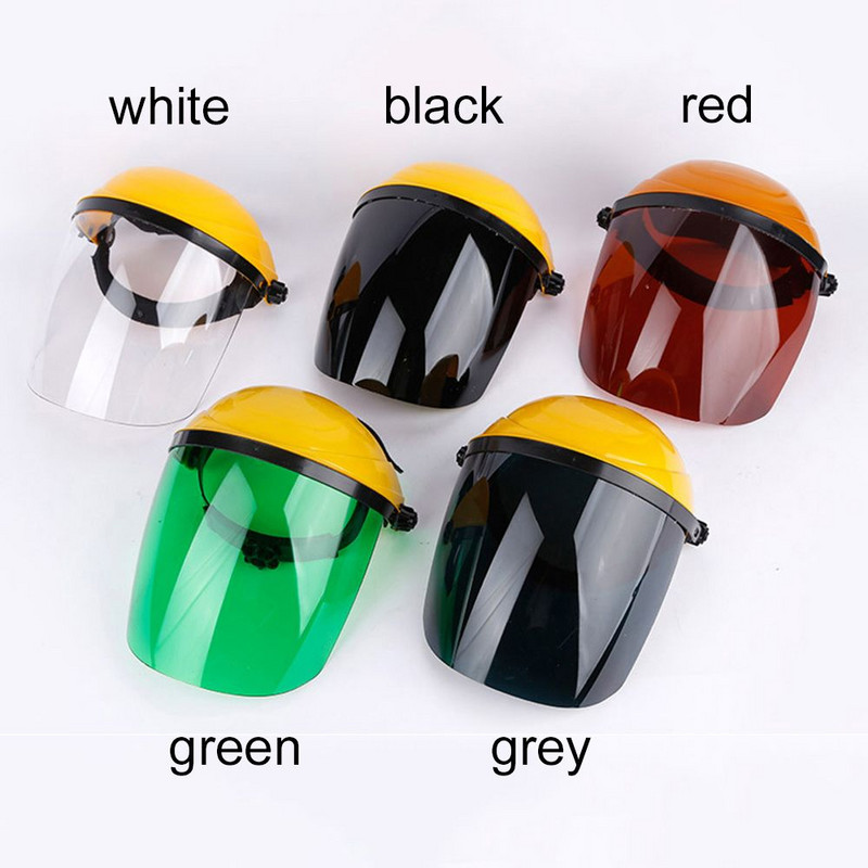 Műanyag hordozható átlátszó védő hegesztő arcvédő hegesztősisak Automatikusan sötétedő fröccsenésgátló biztonsági pajzs védőszemüveg eszköz