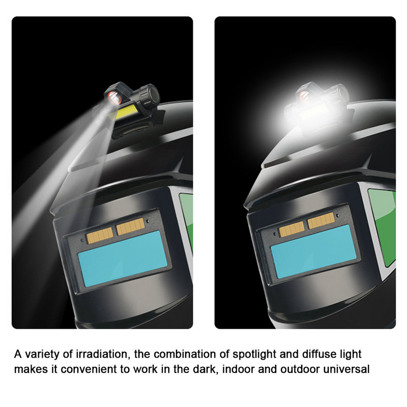 PC maske za zavarivanje Varijabilna prilagodba svjetla Veliki prikaz Automatsko zatamnjivanje Maska za lemljenje za elektrolučno zavarivanje Brušenje Rezanje