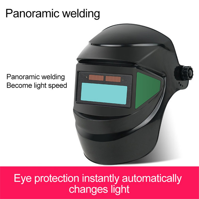 Metināšanas ķiveres metinātāja maska Hameleons ar lielu skatu saules enerģijas automātiskā aptumšošanās metināšanas maska loka metināšanai, slīpēšanai, griezumam, aptumšotām brillēm