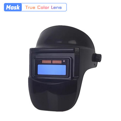 Hegesztő sisak hegesztő maszk kaméleon nagy nézet True Color Solar Power automatikus sötétítő hegesztő maszk ívhegesztéshez csiszolt vágáshoz