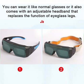 Γυαλιά συγκόλλησης Auto Darkening Welding Goggles Protective Welders Glasses Προστασία γυαλιών συγκόλλησης τόξου αργού Ειδικό εργαλείο γυαλιών