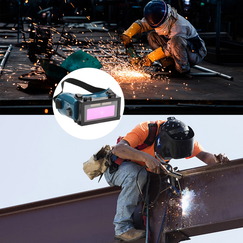 Auto Darkening Metinātājs Metināšanas Acis Aizsargbrilles Ķivere Maska Acu ēnas Patch Eyes Darba vietas aizsargbrilles Profesionālās metināšanas brilles