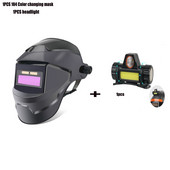 Metināšanas maska MIG MMA automātiskās aptumšošanās kapuces diapazons, regulējams PE pilnas aizsardzības metinātājs Len 108X50 augstas jutības metināšanas ķivere