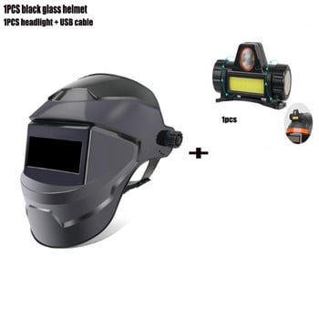 Μάσκα συγκόλλησης MIG MMA Auto Darkening Hood Range Adjustable PE Full Protection Welder Len 108X50 Κράνος συγκόλλησης υψηλής ευαισθησίας