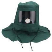 Kapucni homokfúvás burkolatok Homokfúvó sapka Felszerelés Hazmat Full Suit Blast Anti Sandblast Protection Protector Hasmat