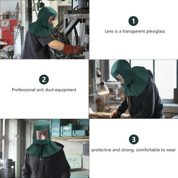 Hood Sand Sandblasting Hoods Sandblaster Cap Equipment Hazmat Full Suit Blast Anti Sandblast Protector Hasmat