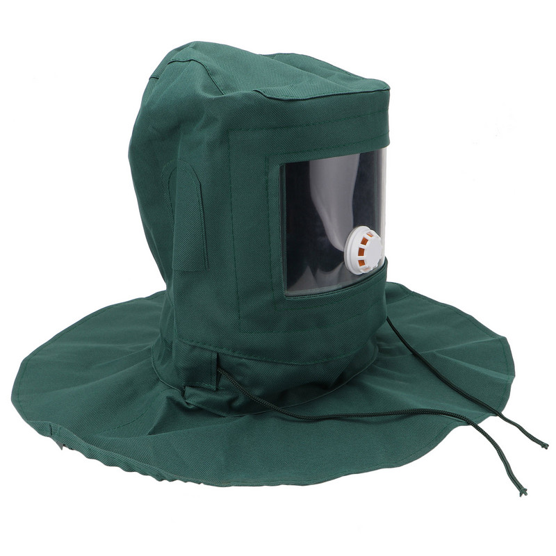 Gaubtas Smėlio pūtimas Gaubtai Smėliasrovės dangtelis Įranga „Hazmat“ pilnas kostiumas „Blast Anti Sandblast Protection Protector Hasmat“