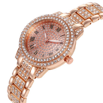 Γυναικείο ρολόι μόδας με γυαλιστερό ρολόι διαμαντιών Γυναικείο ρολόι πολυτελείας Γυναικείο περιστασιακό γυναικείο βραχιόλι Κρυστάλλινα ρολόγια Relogio Feminino