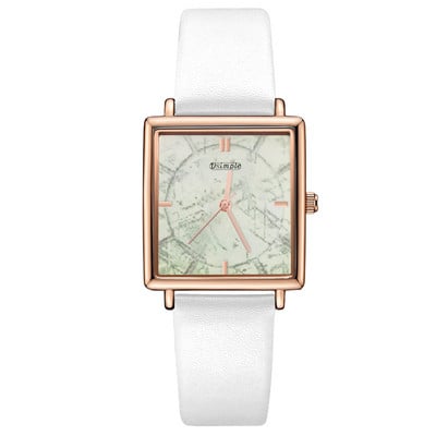 reloj mujer Ceas pătrat de modă pentru femei, ocazional, curea din piele, ceas de mână cu quartz, ceasuri de damă, brățară de aur, zegarek damski