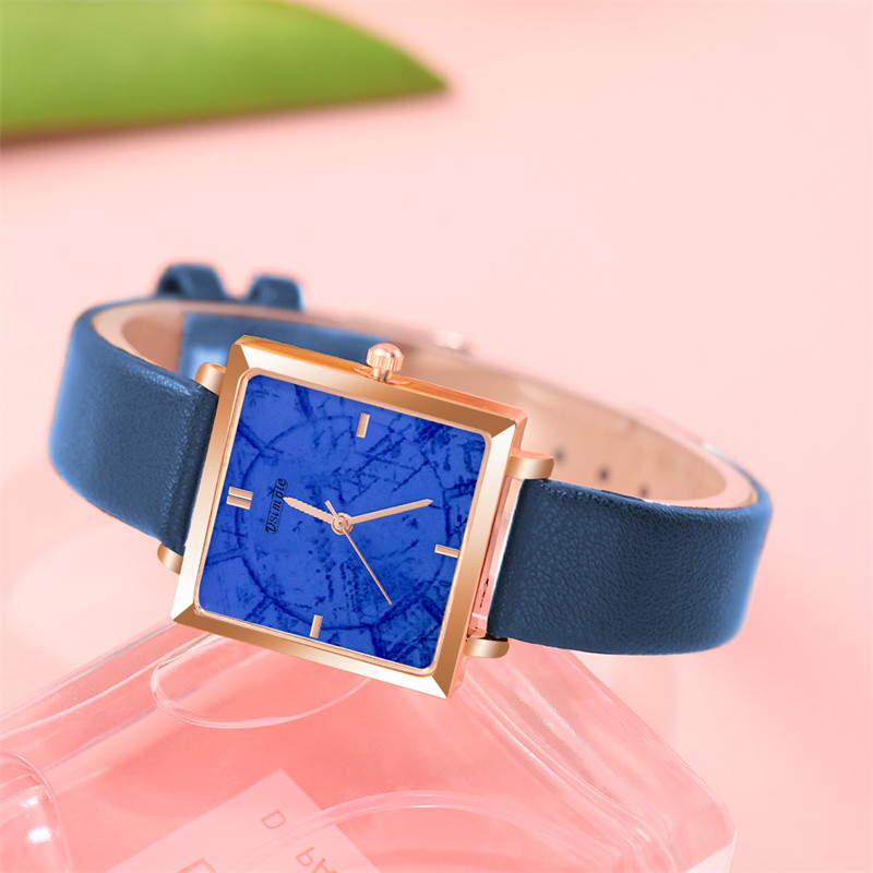 reloj mujer Ceas pătrat de modă pentru femei, ocazional, curea din piele, ceas de mână cu quartz, ceasuri de damă, brățară de aur, zegarek damski