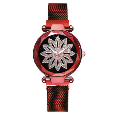 2023-as egyéniség, romantikus, csillagos égbolt, női mágneses csatos karórák, divatos női strasszos, virágos, acélhálós öves kvarcóra