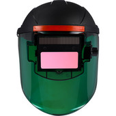 Metināšanas maska Caurspīdīgi brilles Argona loka cepure Saules uzlādējama automātiska aptumšošana