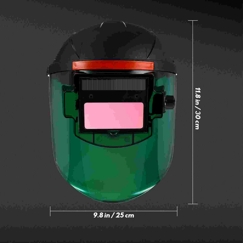 Metināšanas maska Caurspīdīgi brilles Argona loka cepure Saules uzlādējama automātiska aptumšošana