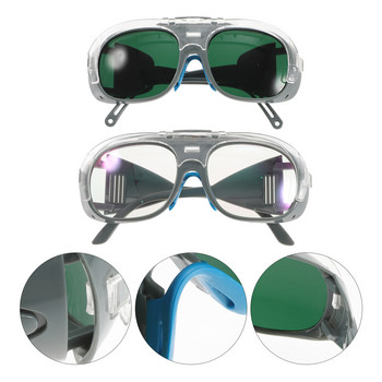 2 τμχ Γυαλιά κατασκευής Μπαταρίες Επαναφορτιζόμενα γυαλιά ποδηλασίας Steampunk γυαλιά συγκόλλησης Γυαλιά κολύμβησης