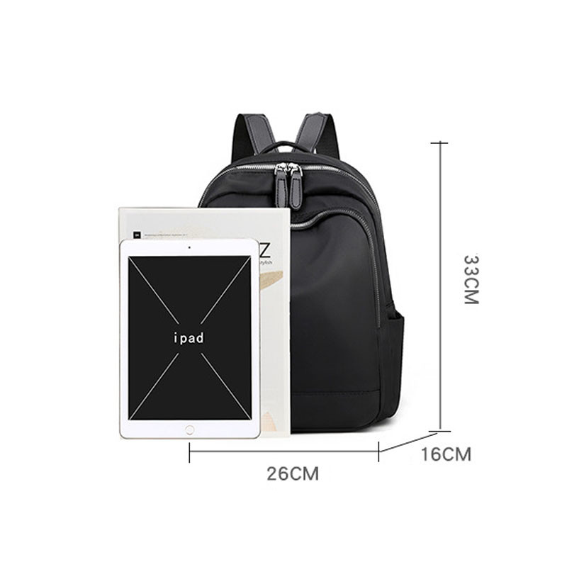 Noua versiune coreeană a geantă de școală din pânză Oxford, de culoare solidă, genți rucsac de călătorie pentru femei