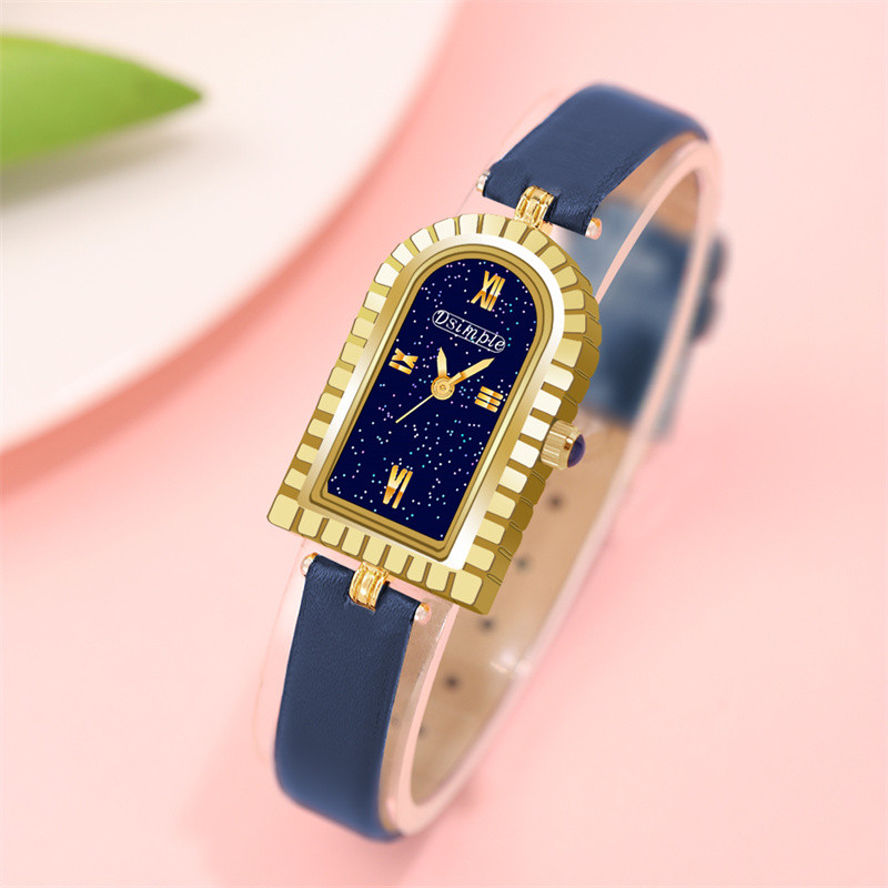 reloj mujer Modes Rozā zelta rokas pulkstenis sievietēm Ādas siksniņas kvarca rokas pulkstenis Sieviešu zelta rokassprādzes pulksteņi relogio feminino