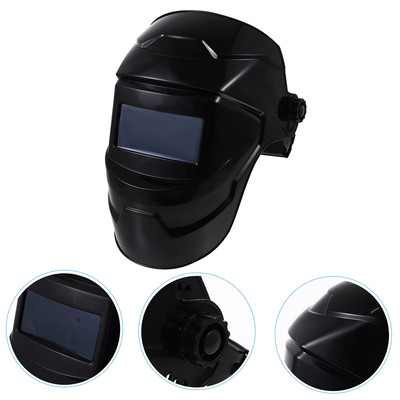 Welding Face Guard Head Mask Welder High Temperature Resistance 29X20X17CM Μαύρο