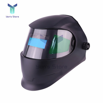Hegesztő sisak hegesztő maszk Panorámás fényerősödő napenergia automatikus sötétítő hegesztő maszk argon ív hegesztő szemüvegekhez csiszolt vágott