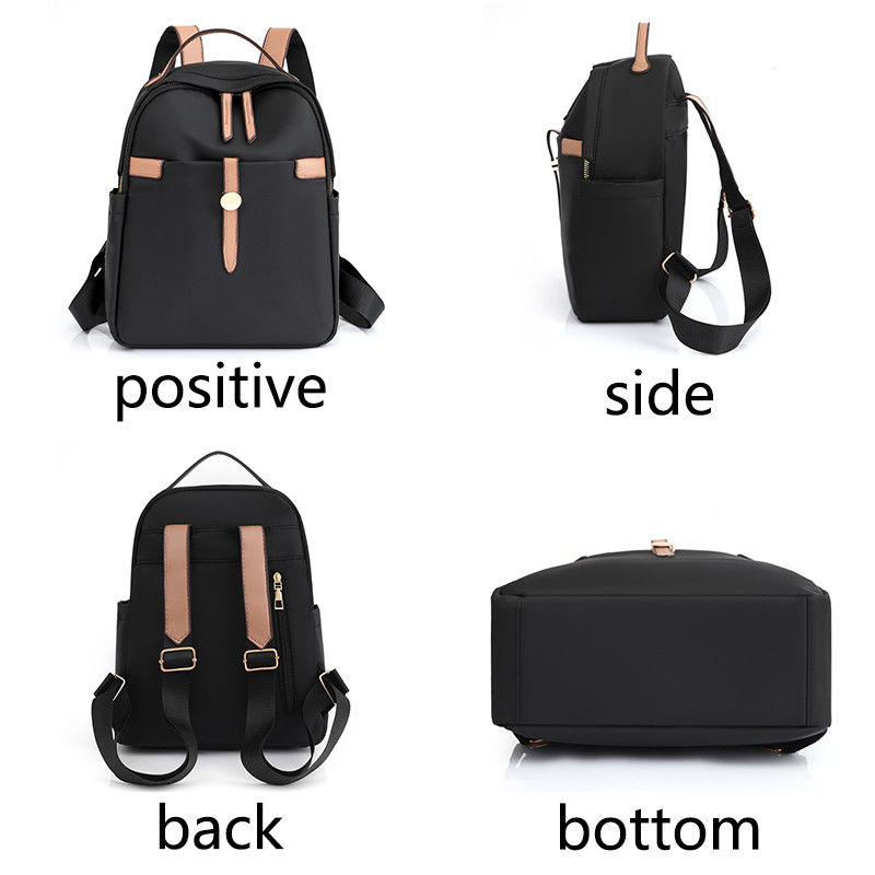 Vargusvastane ja vetthülgav nailonkangast seljakott Multifunktsionaalne suure mahutavusega koolikott Kuulus naiste disainiga seljakott