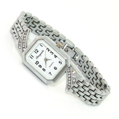 Moodne roostevabast terasest rihm naiste luksuslik fännikell roosa kuld kleit teemant naiste vabaaja kell armastaja käevõru käekell