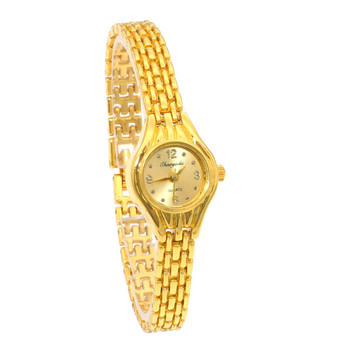 Νέο χρυσό γυναικείο ρολόι βραχιόλι Mujer Golden Relojes Ρολόι χαλαζία με μικρό καντράν Δημοφιλή γυναικεία κομψά ρολόγια χειρός Hour