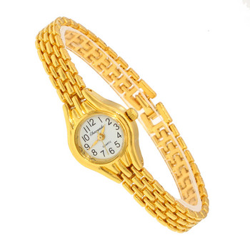 Нов златен дамски часовник с гривна Mujer Golden Relojes Кварцов часовник с малък циферблат Популярен ръчен часовник Hour женски дамски елегантни часовници