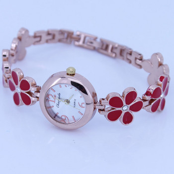 casual ανοξείδωτο λουράκι γυναικείο πολυτελές ρολόι fanshion ροζ χρυσό φόρεμα διαμάντι γυναικείο casual clock lover\'s ρολόι βραχιόλι