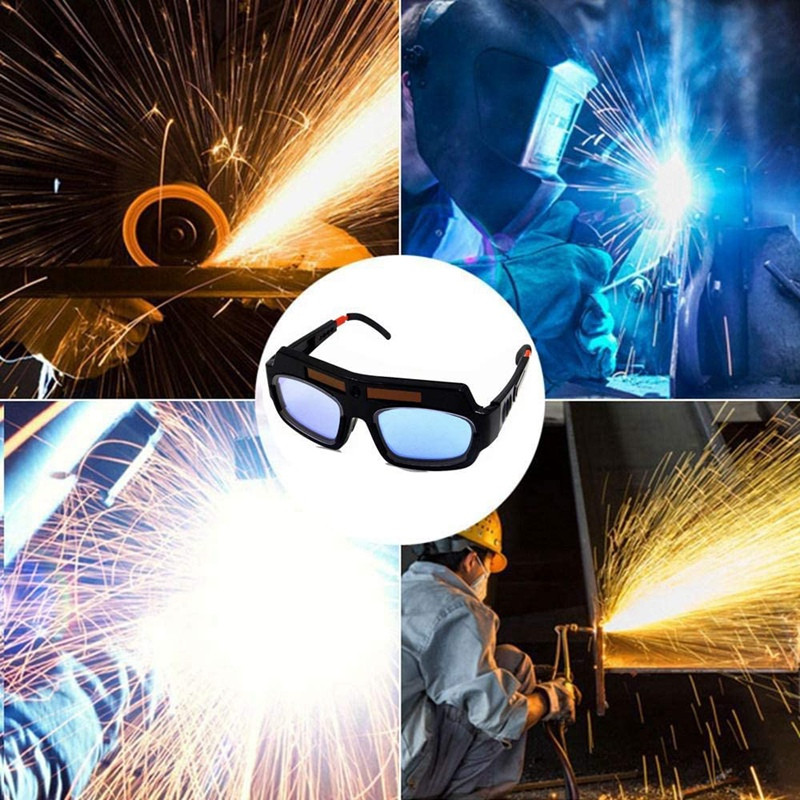 Napenergiával működő, automatikusan sötétedő hegesztő maszk sisak védőszemüveg hegesztő szemüveg ív ütésálló lencse tároló tokkal