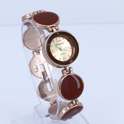 Brand Hot Popular Fashion Design rotund doamnă femei ceasuri fete curea din aliaj argint cuarț cristal diamante ceas de mână nou O26