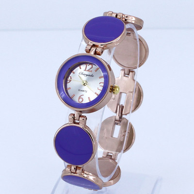 Brand Hot Popular Fashion Design rotund doamnă femei ceasuri fete curea din aliaj argint cuarț cristal diamante ceas de mână nou O26