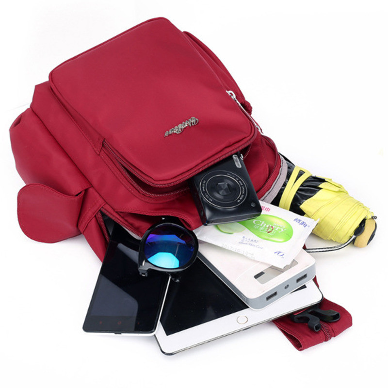 Sieviešu maza mugursoma Retro ziedu plecu soma sieviešu soma Sieviešu ūdensnecaurlaidīga neilona Crossbody somas meiteņu muguras somas