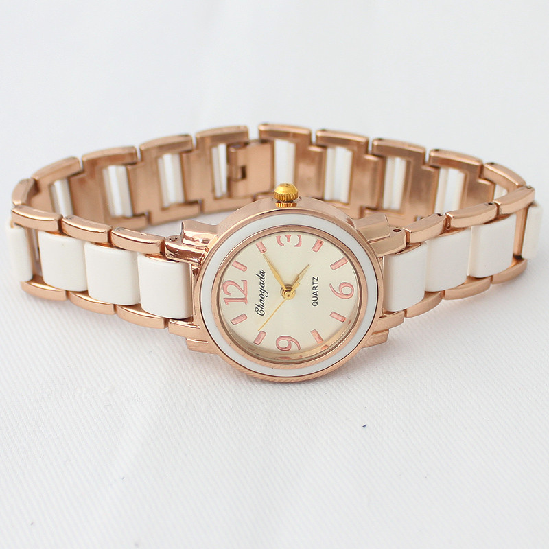 ceasuri de lux pentru femei argintiu de modă de marca de lux Casual cuarț din oțel inoxidabil Ceas cu brățară Ceas de mână analogic