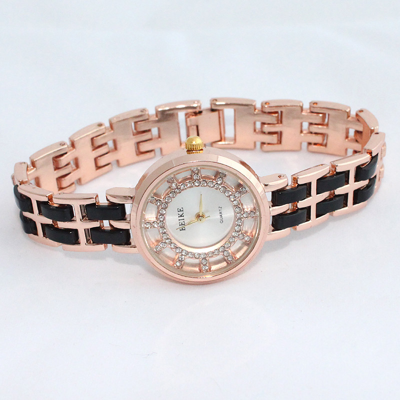 ceasuri de lux pentru femei argintiu de modă de marca de lux Casual cuarț din oțel inoxidabil Ceas cu brățară Ceas de mână analogic