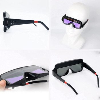 Очила за заваряване Автоматично затъмняване Очила за заваряване със слънчева енергия Маска Шлем Заварчик Защитни очила Очила заварчик