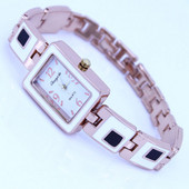 Pilnīgi jauns, pieejams 5 krāsu kvadrātveida modes dāma, sieviešu meitene, sakausējuma siksna, kvarca kleita, rokas pulksteņa akumulators, jauns O29