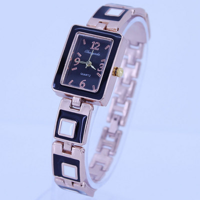 Pilnīgi jauns, pieejams 5 krāsu kvadrātveida modes dāma, sieviešu meitene, sakausējuma siksna, kvarca kleita, rokas pulksteņa akumulators, jauns O29