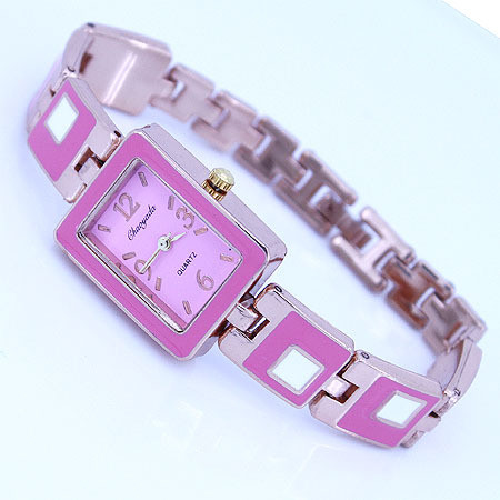 Pilnīgi jauns, pieejams 5 krāsu kvadrātveida modes dāma, sieviešu meitene, sakausējuma siksna, kvarca kleita, rokas pulksteņa akumulators, jauns O29