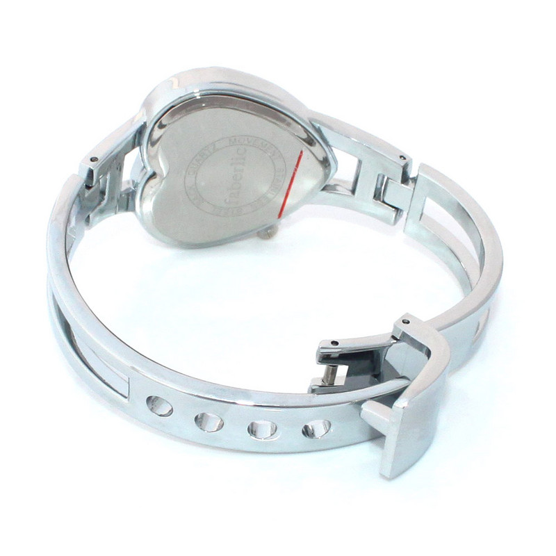 Ceas de lux din argint pentru femei, ceasuri de mână cu quartz, pentru femei, pentru femei, cu brățară de oțel, ceas pentru femei, D15, flori roz