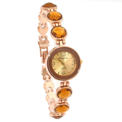 chaoyada sieviešu biroja sieviešu zelta nerūsējošā tērauda luksusa kvarca rokas pulkstenis meiteņu elektroniska ūdensizturīga kleita rokassprādzes pulksteņi