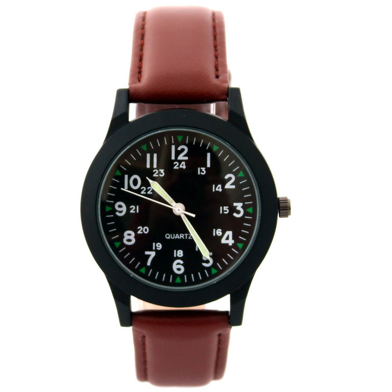 alkalmi férfi fiúk bőr szíj divat kvarc világító kéz karórák diákok ünnepi ajándékok vízálló kiváló minőségű óra