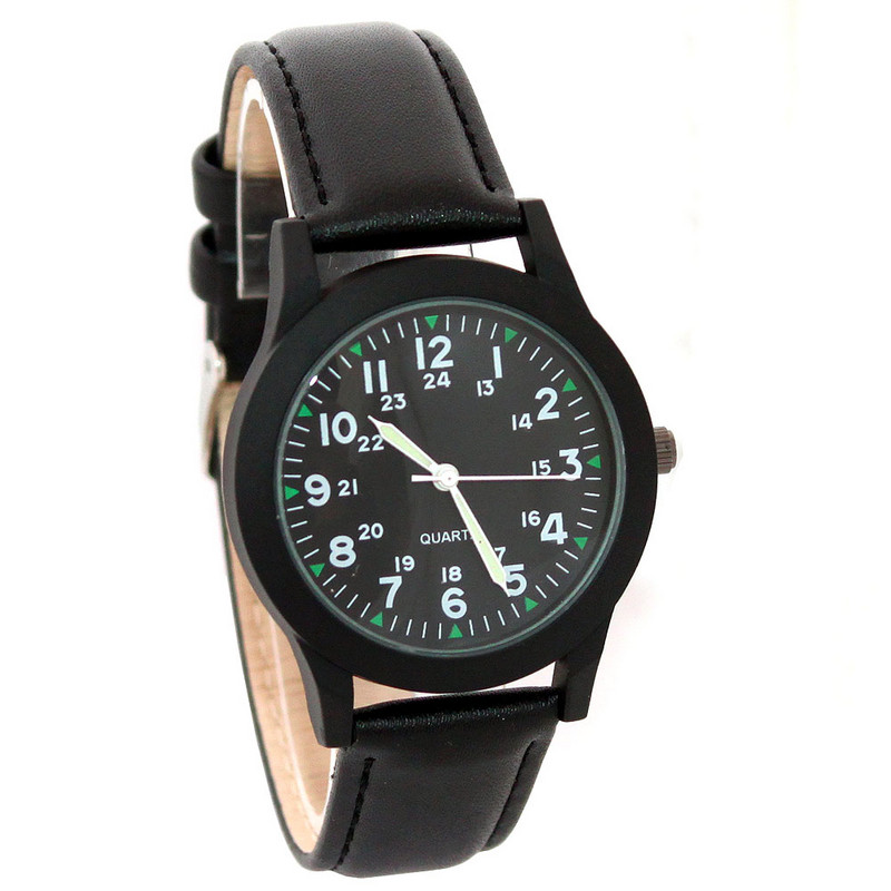 alkalmi férfi fiúk bőr szíj divat kvarc világító kéz karórák diákok ünnepi ajándékok vízálló kiváló minőségű óra