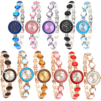 Hot Popular Fashion Color Dial 5 Χρώμα Διαθέσιμο Γυναικείο ρολόι για κορίτσια Ρολόι χειρός Φόρεμα χαλαζία με λουράκι Νέο O14