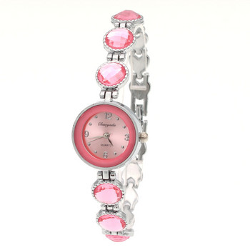 Νέα μόδα ρολόγια Rhinestone Γυναικεία ρολόγια πολυτελείας από ανοξείδωτο ατσάλι Ρολόγια γυναικεία φόρεμα χαλαζία reloj mujer Clock