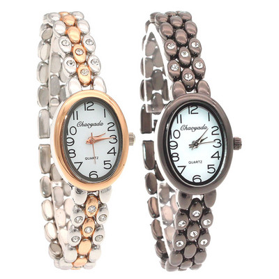 Modni ženski sat s narukvicom Ženski ženski ručni satovi Bling Crystal Analogni sat Ženska haljina Kvarcni sat Montre Femme O142