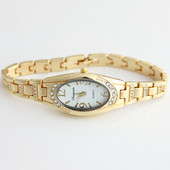 Forró, népszerű alkalmi női divatos órák lányok rózsa arany rozsdamentes acél karkötő karkötő luxus ruha kvarc karóra O80