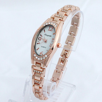 Горещи популярни ежедневни дамски дамски модни часовници момиче розово злато часовник гривна от неръждаема стомана луксозна рокля кварцов ръчен часовник O80