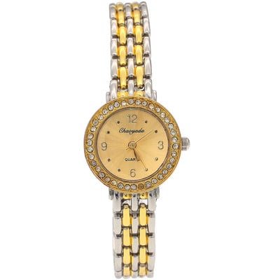 Mini mielas moteriškas apyrankės laikrodis „Golden Relojes Small Dial Quartz Watch“ Populiarus rankinio laikrodžio valanda moteriški elegantiški laikrodžiai
