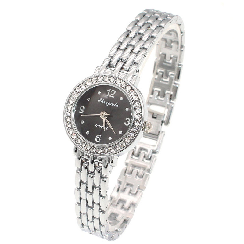 Mini mielas moteriškas apyrankės laikrodis „Golden Relojes Small Dial Quartz Watch“ Populiarus rankinio laikrodžio valanda moteriški elegantiški laikrodžiai